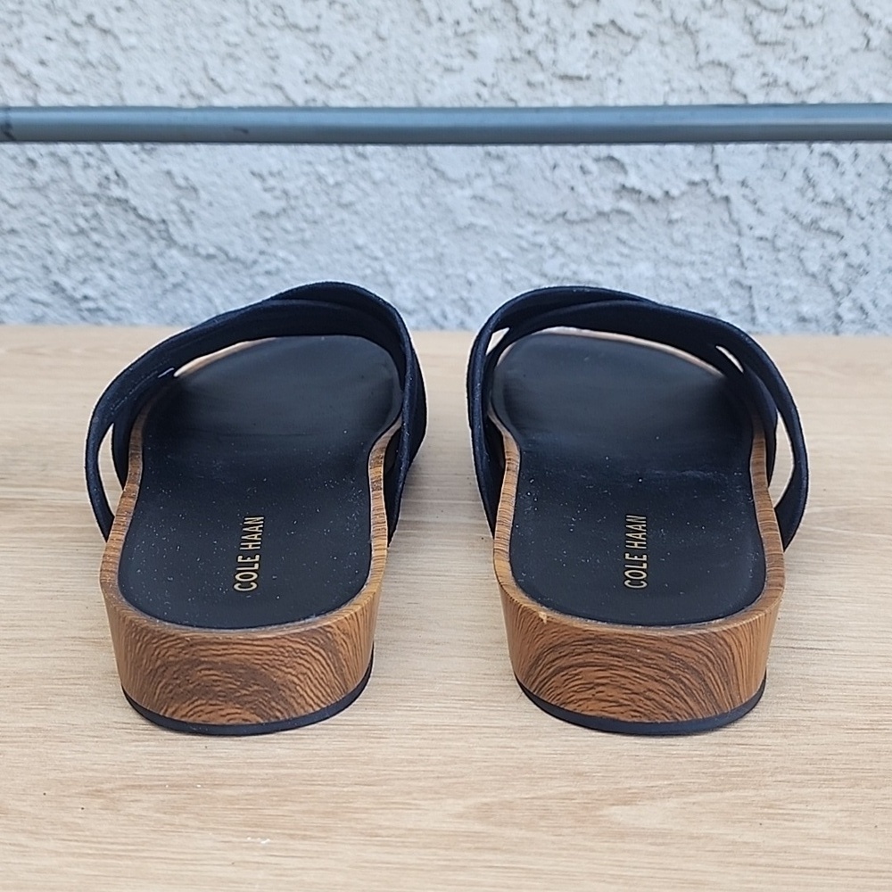 Cole Haan Women's Dark Blue Suede Mules Size 7B - Picture 4 of 12